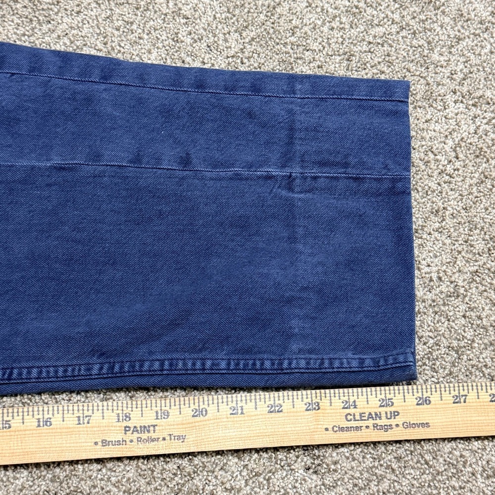 B Sides Women Jeans Wide Leg Button Fly Front Seam 27 Indigo Blue Cotton USA - Picture 11 of 12